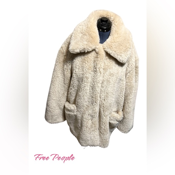 Free People Pretty Perfect Faux Fur Peacoat - Picture 8 of 17